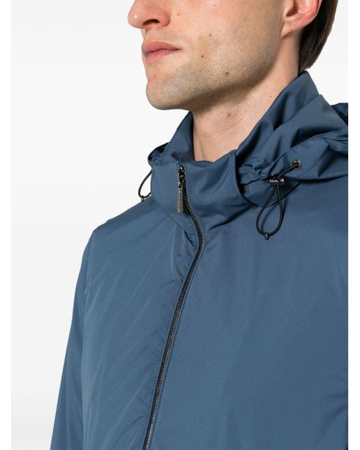 Moorer Blue Duccio-skt Hooded Jacket for men
