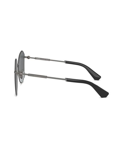 Burberry Gray Geometric-Frame Sunglasses