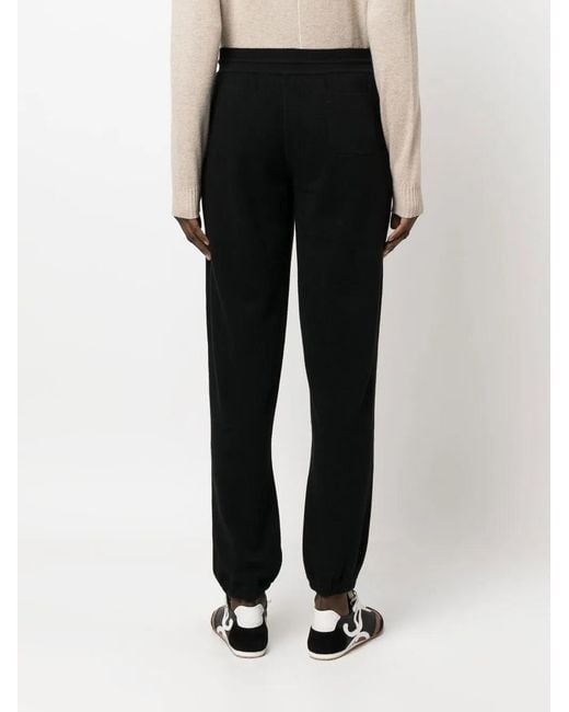 Loro Piana Black Knitted Cashmere Track Pants
