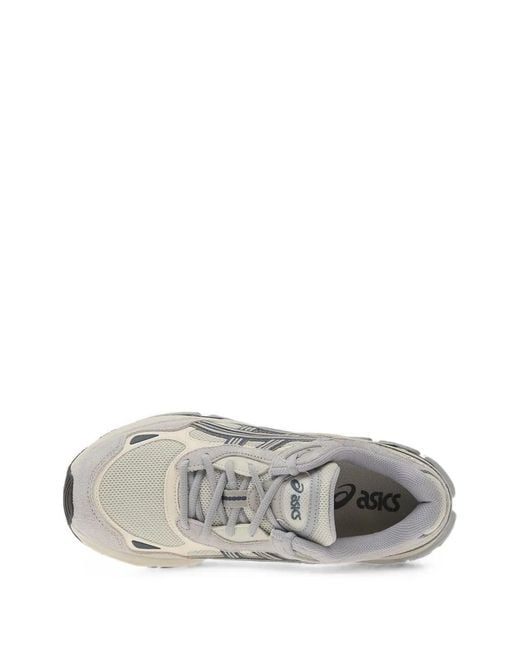 Asics White Gel-Nyc 2.0 Mesh-Panelled Suede Sneakers