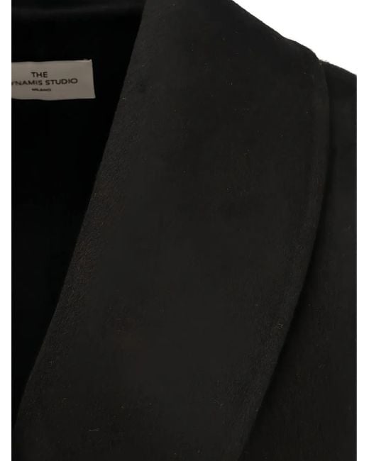 The Dynamis Studio Black Buttoned Coat