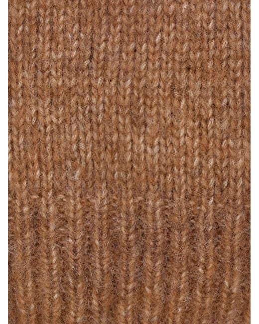Monitaly Brown Crew-Neck Sweater for men