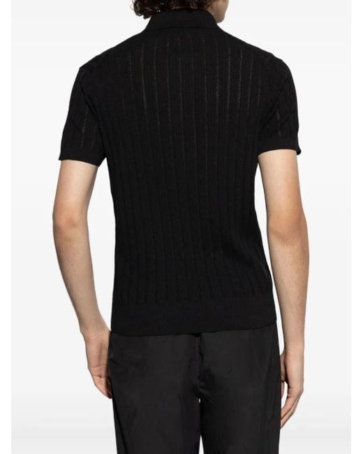 Tom Ford Black Cotton Polo Shirt for men