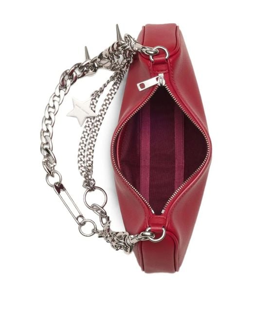 Marc Jacobs Red The Star Charm Leather Shoulder Bag