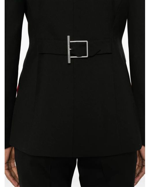 Alexander McQueen ピークドラペル ジャケット Black