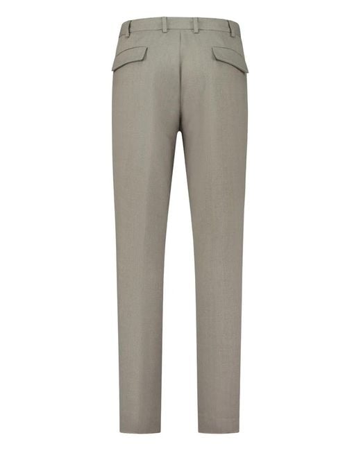 PT Torino Gray Lambda Trousers for men