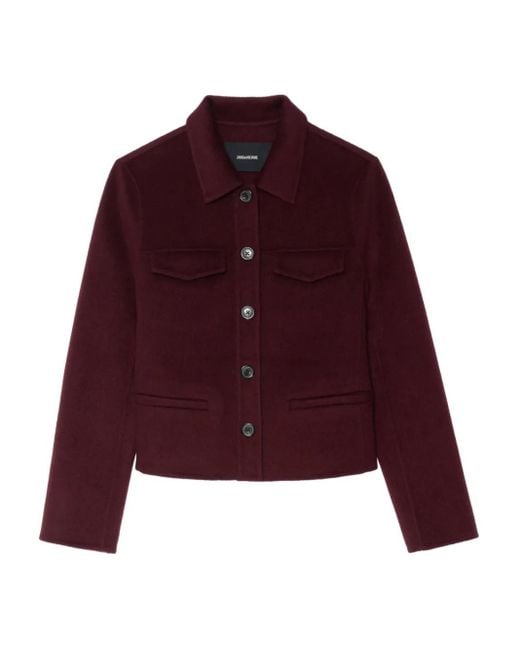 Zadig & Voltaire Red Liam Wool Jacket
