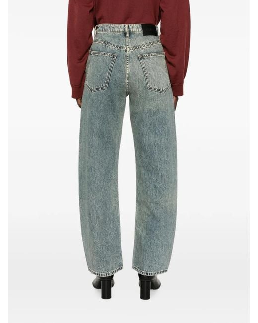 Erika Cavallini Semi Couture Blue Acid-Wash Jeans