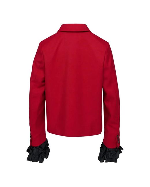 Comme des Garçons Ruffled-Cuff Tailored Jacket