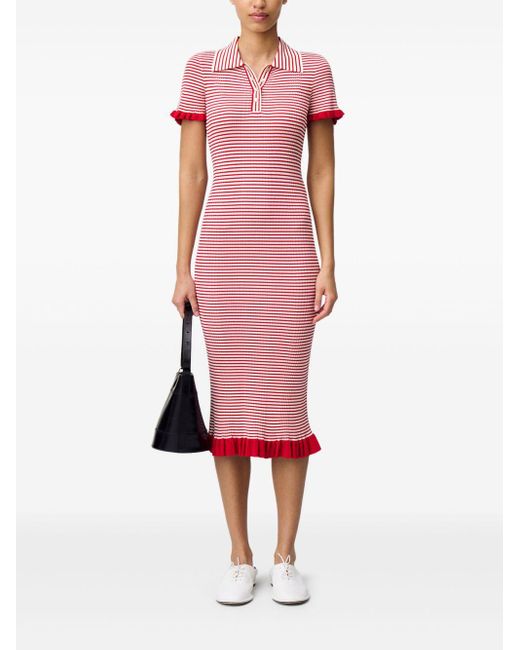 Claudie Pierlot Pink Striped Dress