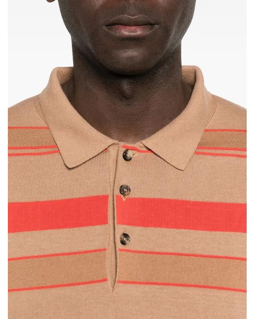 J.W. Anderson Multicolor Striped Logo-Embroidered Polo Shirt for men
