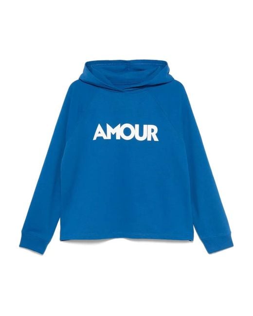 Juvia Blue Cotton-Blend Hoodie
