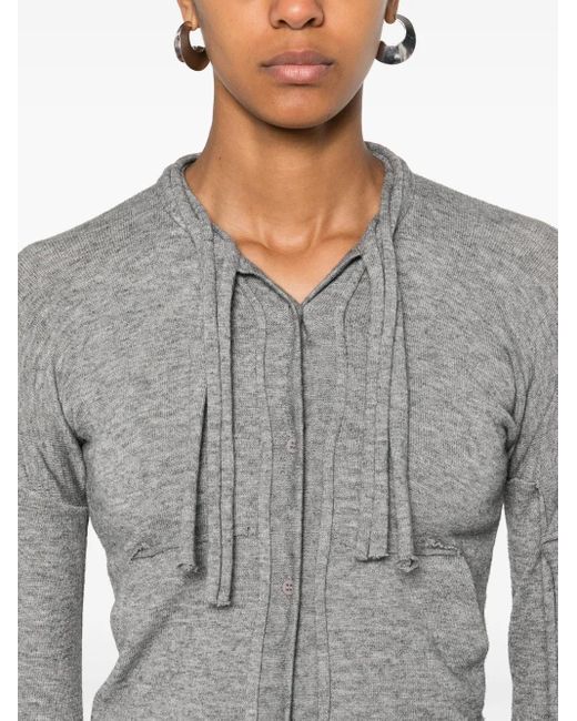 OTTOLINGER Gray Strappy Cardigan