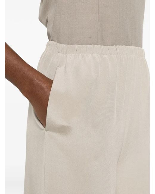 Max Mara White Mxpmaga Elastic-Waistband Trousers