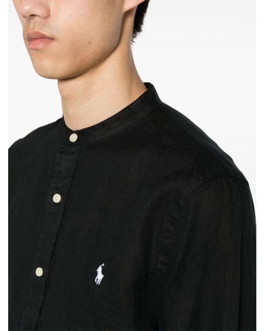 Camicia con motivo Polo Pony di Polo Ralph Lauren in Black da Uomo