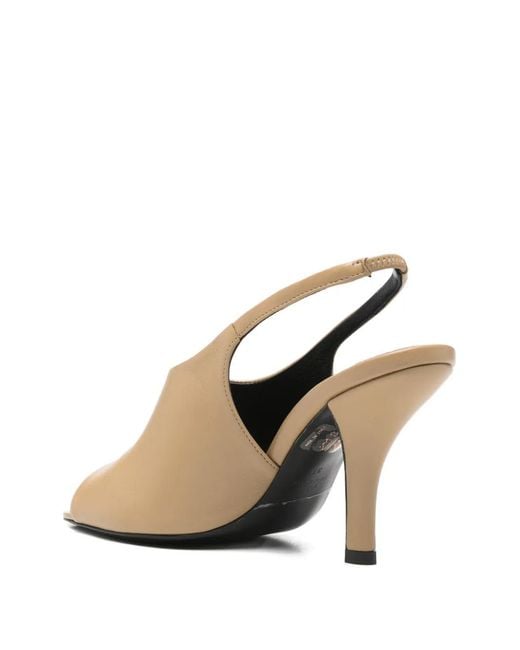 Totême Natural Slingback-Strap Sandals