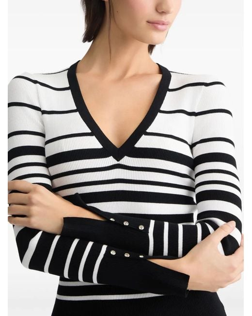 Liu Jo White And Knit Midi Dress