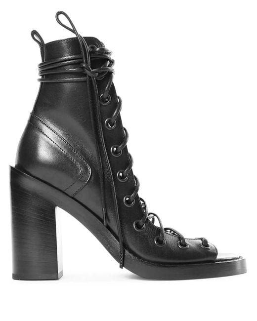 Ann Demeulemeester Bernardina レースアップサンダル Black