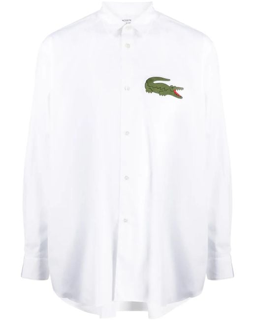 Comme des Garçons White X Lacoste Logo for men