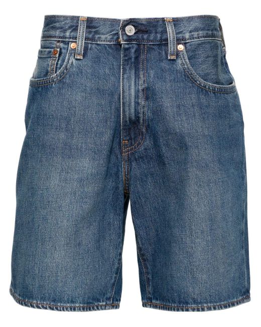 Levi's Blue 468tm Mid-rise Denim Shorts for men