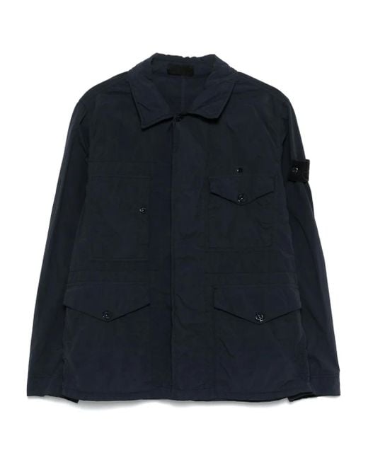 メンズ Stone Island Smerigliato Ghost ジャケット Blue
