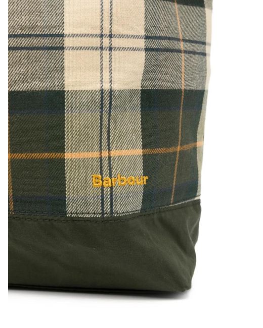 Barbour Green Mya Patchwork Tote Bag