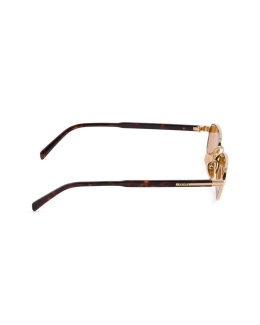Prada Natural Rectangle-Frame Sunglasses for men