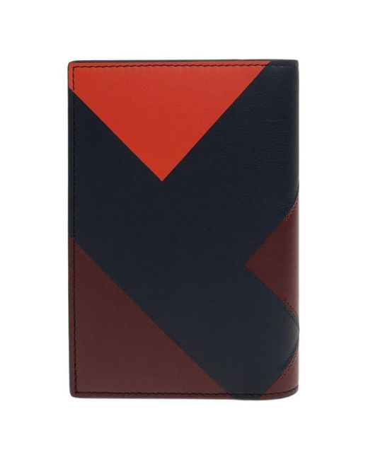 Loewe Blue Anagram Leather Passport Cover