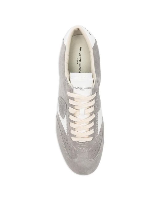 Philippe Model White Baskets En Cuir À Empiècements for men