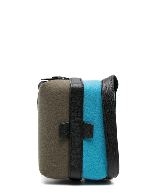Valextra Blue Tric Trac Mini-Tasche