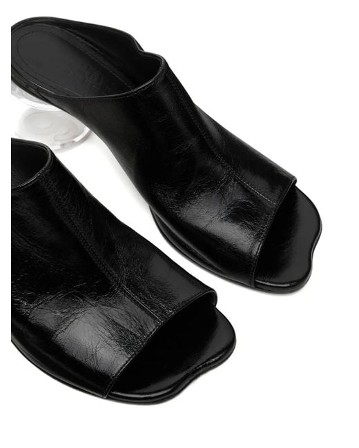 MM6 by Maison Margiela Black Anatomic Mules