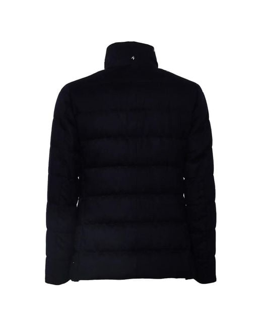 Montecore Blue Quilted Double-Breasted Jacket for men