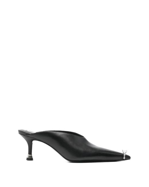 Alexander Wang Black Akilita 65Mm Ring Mule
