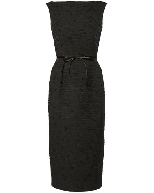 Erdem Black Pencil Sleeveless Midi Dress