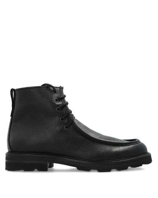 メンズ Brioni レースアップ レザーブーツ Black
