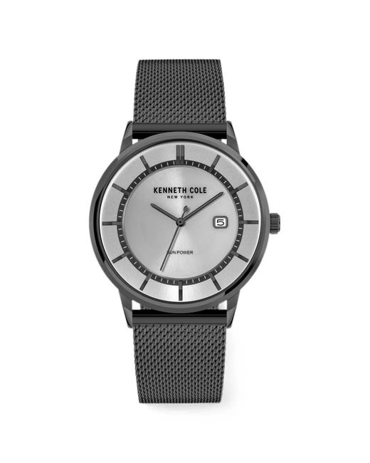 Kenneth Cole Gray Sun Power 42Mm Watch for men