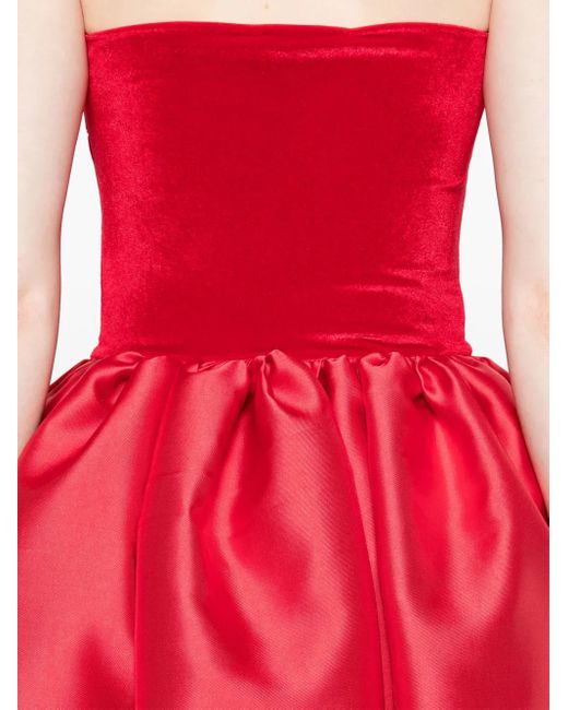 Atu Body Couture Red Bandeau-Style Maxi Dress