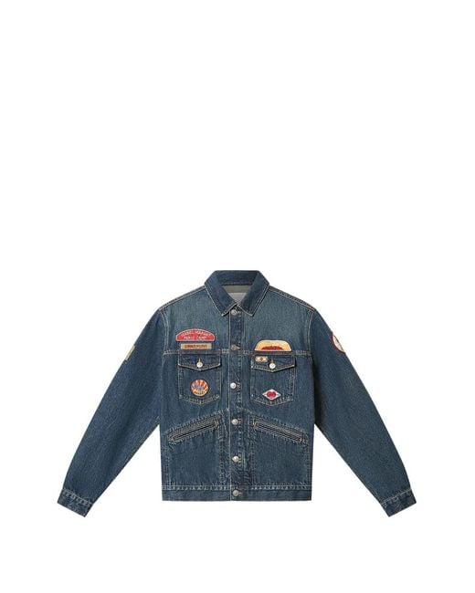 Isabel Marant Blue Jarvey Embroidered Denim Jacket for men