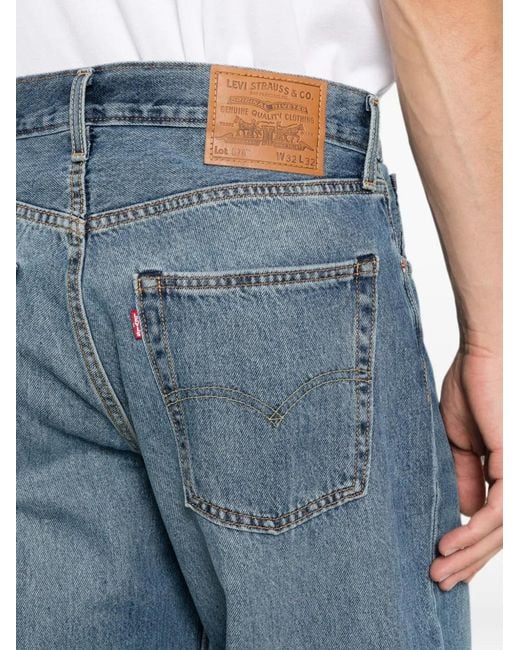 Levi's Blue Faded Straight-Leg Jeans for men