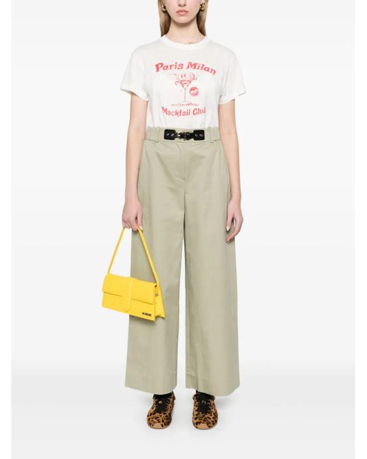 Maje White Cargo Trousers