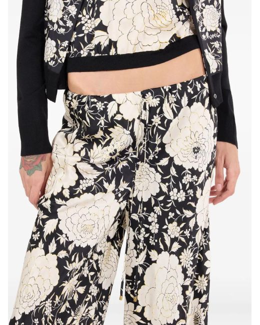 Roberto Cavalli フローラル パンツ White