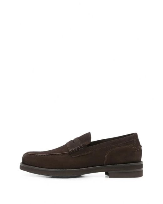 Lottusse White Daytona Suede Loafers for men