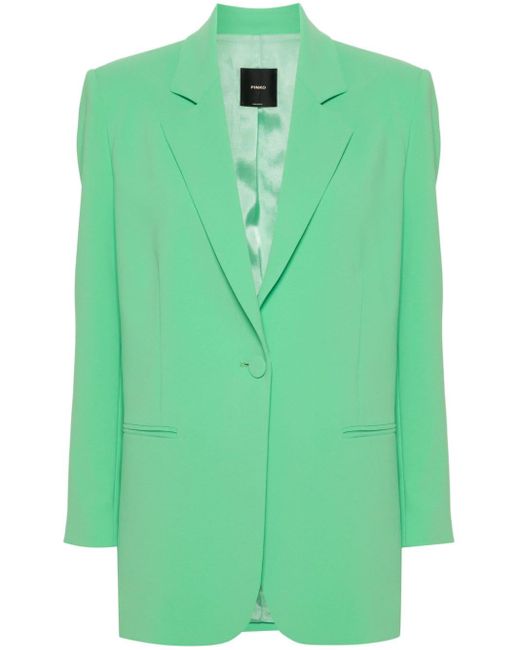 Pinko Green Single-breasted Blazer