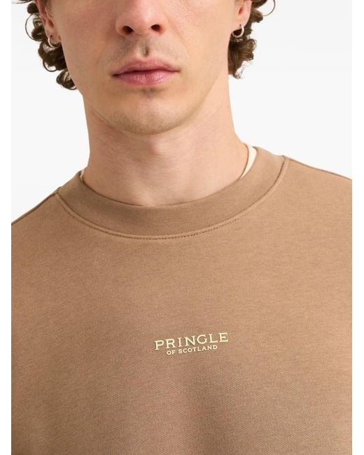 Pringle of Scotland Sweatshirt mit Rundhalsausschnitt in Natural für Herren