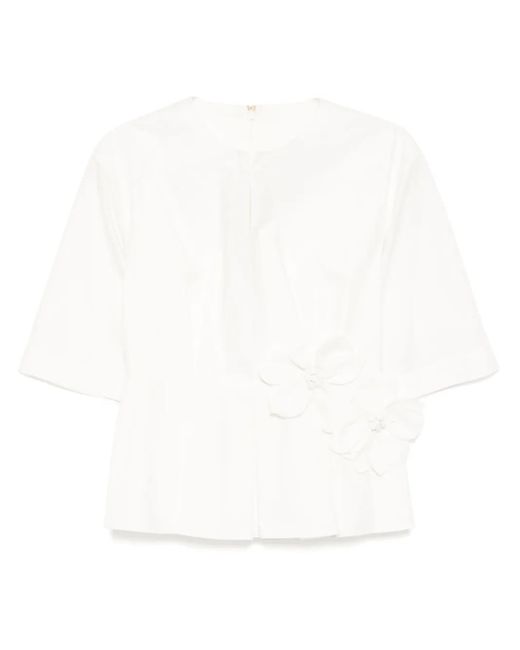 Elie Saab ポプリン ブラウス White