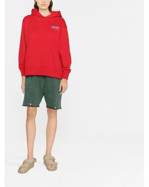 Felpa Con Stampa di KENZO in Red