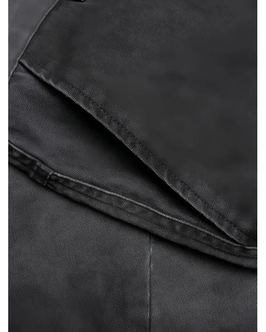 Represent Gray Straight Trousers for men
