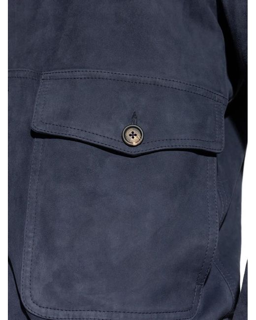Chaqueta Con Botones Eleventy de color Blue