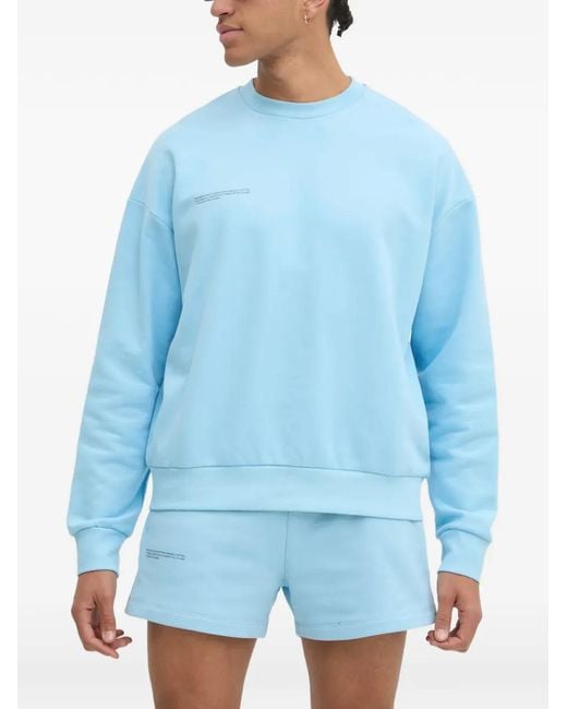 PANGAIA Blue Long-Sleeve Crew Neck T-Shirt