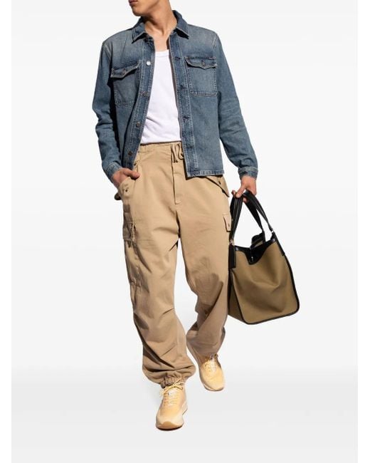 Jacquemus Natural Panelled Lace-Up Sneakers for men